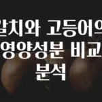 갈치와 고등어의 영양성분 비교 분석