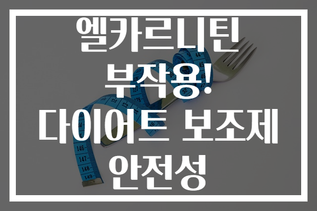 엘카르니틴 부작용! 다이어트 보조제 안전성