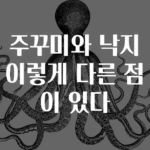 주꾸미와 낙지 이렇게 다른 점이 있다