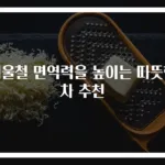 겨울철 면역력을 높이는 따뜻한 차 추천