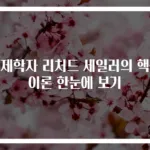 경제학자 리처드 세일러의 핵심 이론 한눈에 보기