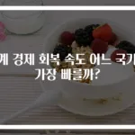 세계 경제 회복 속도 어느 국가가 가장 빠를까?