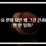 수요 변화 요인 왜 그걸 간과하면 안 될까?