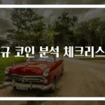 신규 코인 분석 체크리스트