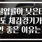 실업률이 낮은데도 체감경기가 안 좋은 이유는?