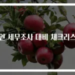 코인 세무조사 대비 체크리스트