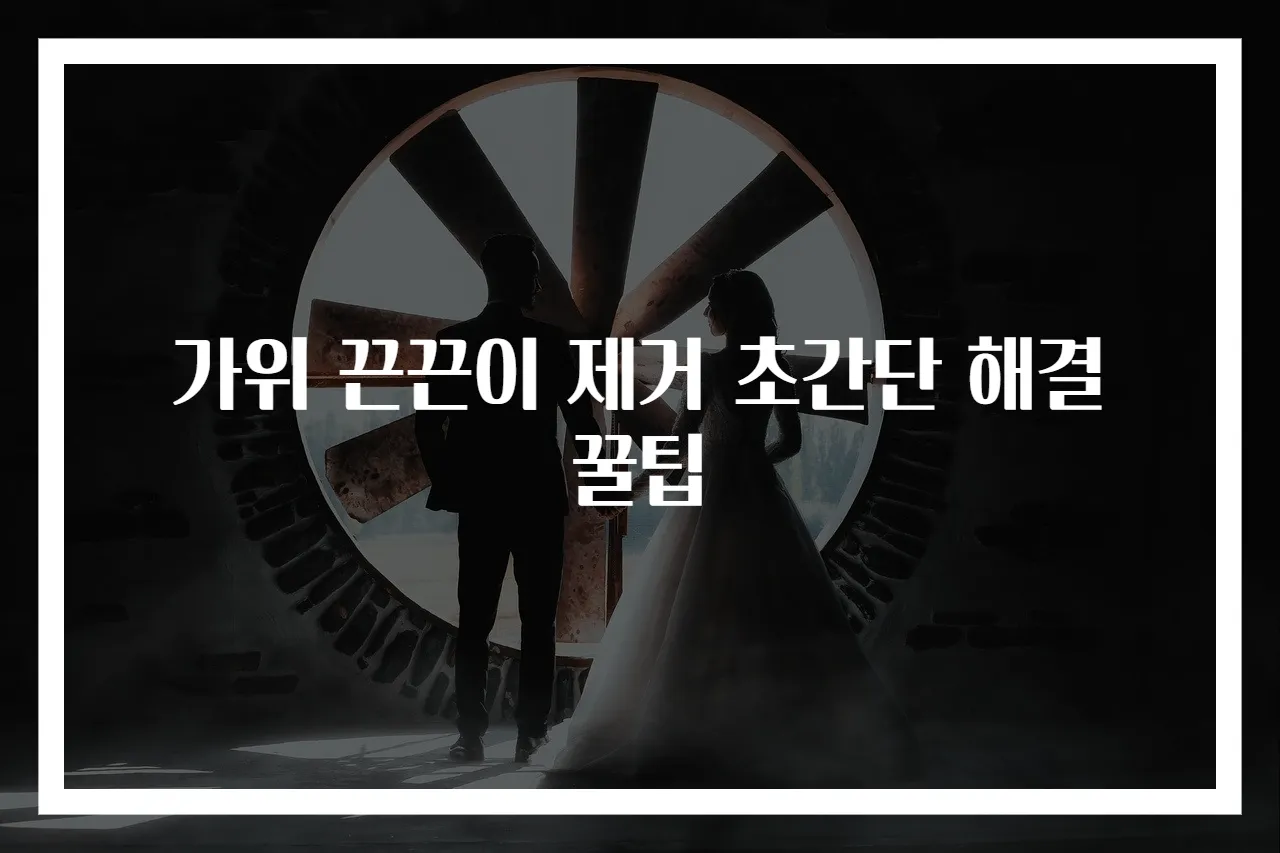 가위 끈끈이 제거 초간단 해결 꿀팁