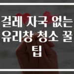 걸레 자국 없는 유리창 청소 꿀팁