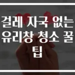 걸레 자국 없는 유리창 청소 꿀팁