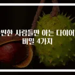 날씬한 사람들만 아는 다이어트 비밀 4가지