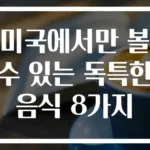 미국에서만 볼 수 있는 독특한 음식 8가지