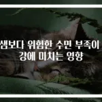 밤샘보다 위험한 수면 부족이 건강에 미치는 영향