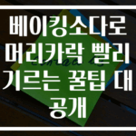 베이킹소다로 머리카락 빨리 기르는 꿀팁 대공개