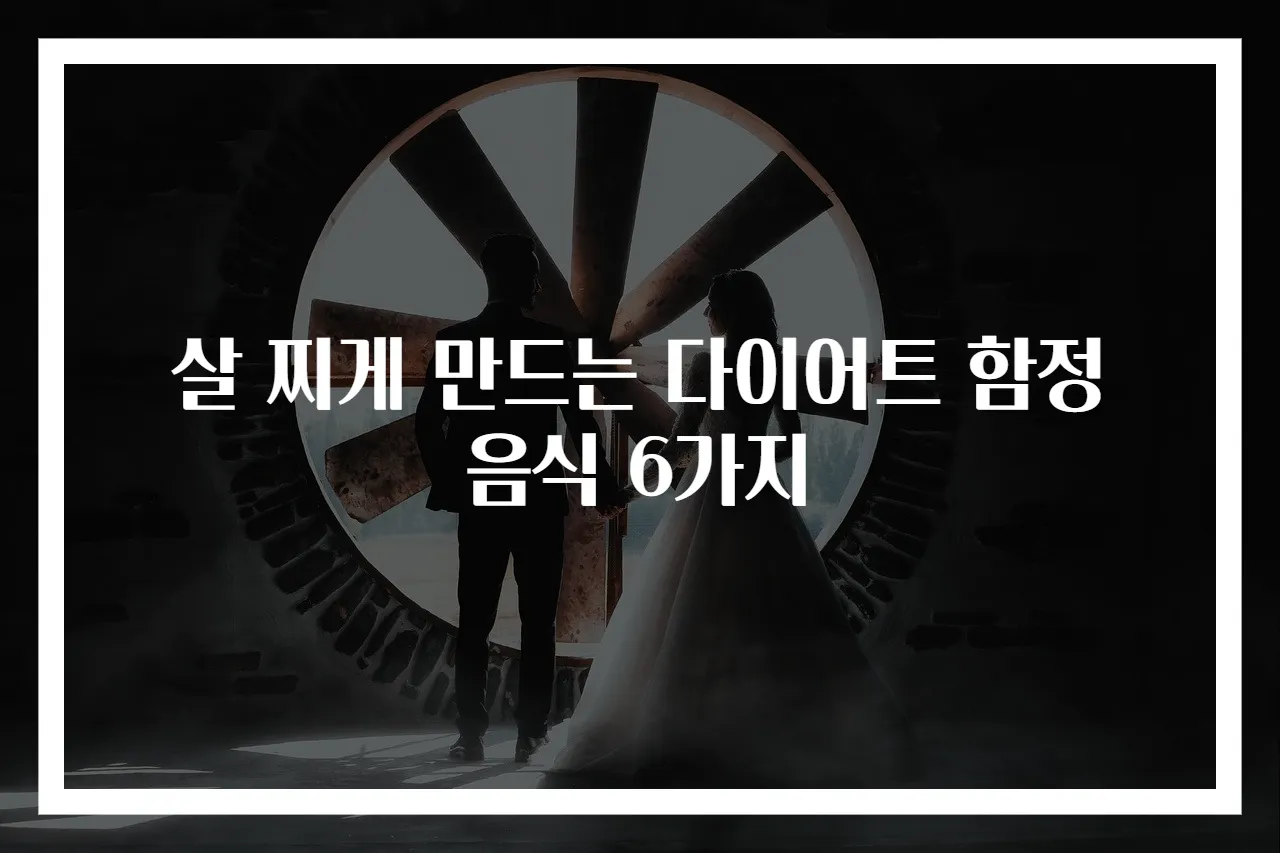 살 찌게 만드는 다이어트 함정 음식 6가지