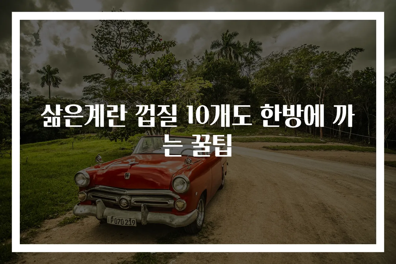 삶은계란 껍질 10개도 한방에 까는 꿀팁