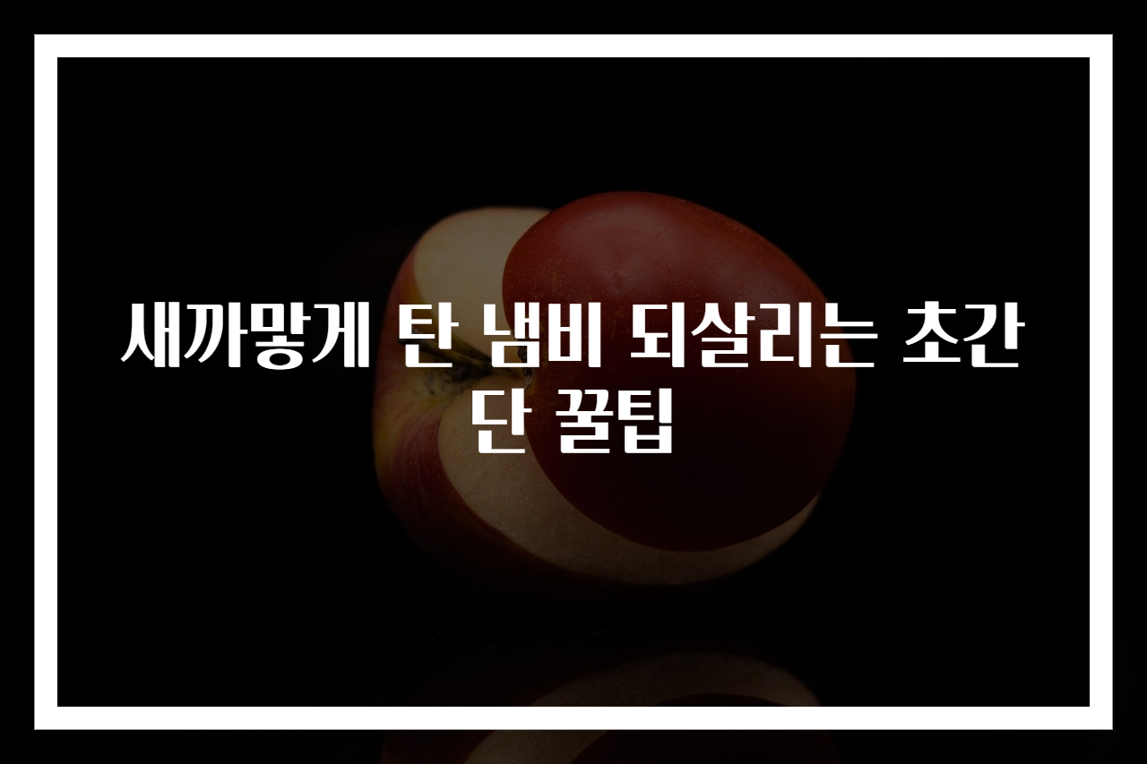 새까맣게 탄 냄비 되살리는 초간단 꿀팁