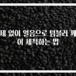 세제 없이 얼음으로 텀블러 깨끗이 세척하는 법