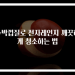 수박껍질로 전자레인지 깨끗하게 청소하는 법