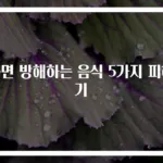 숙면 방해하는 음식 5가지 피하기