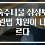 숙주나물 싱싱보관법 차원이 다르다