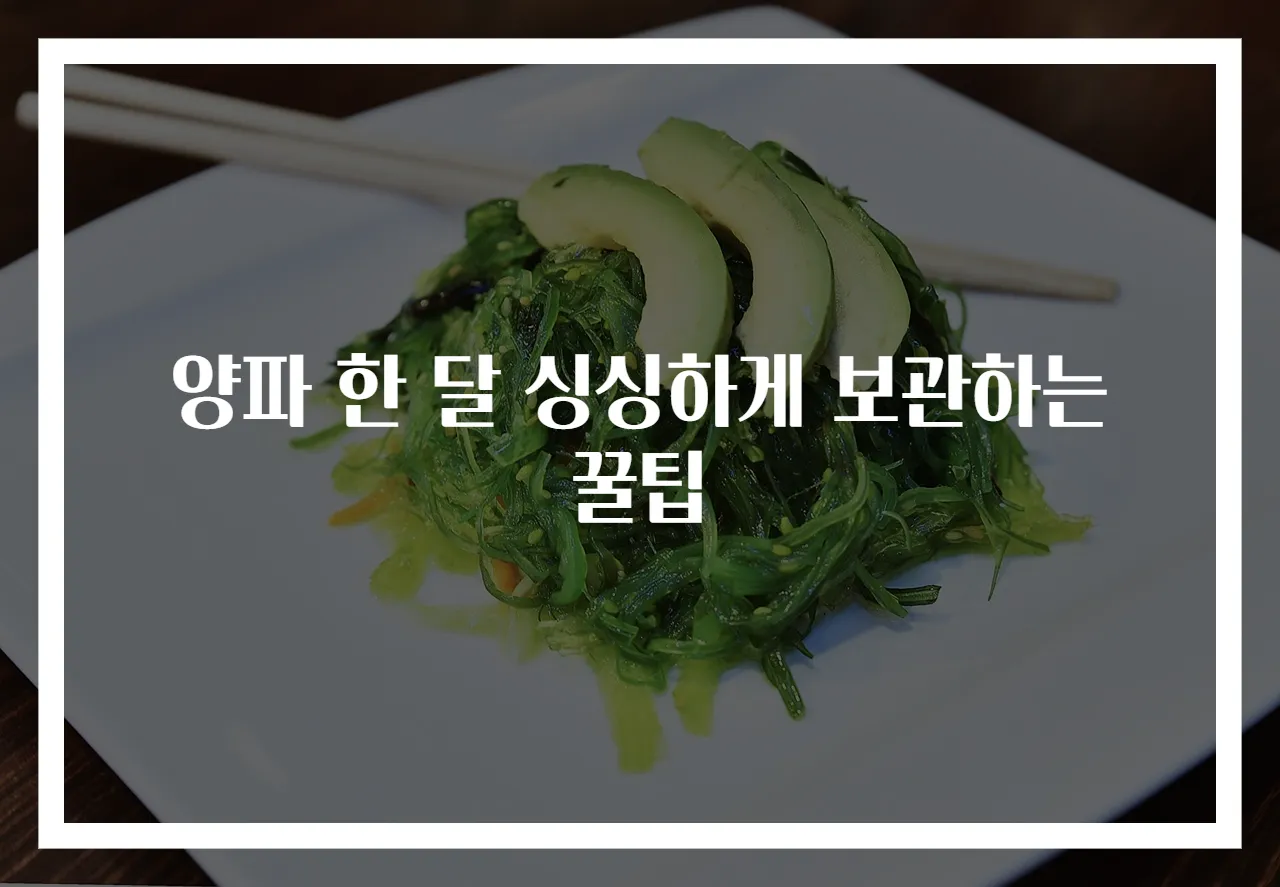 양파 한 달 싱싱하게 보관하는 꿀팁