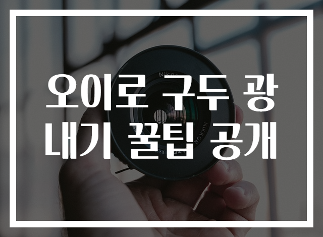 오이로 구두 광내기 꿀팁 공개