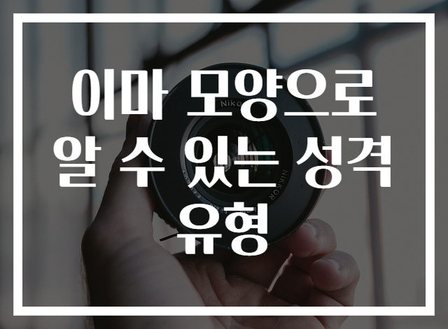 이마 모양으로 알 수 있는 성격 유형