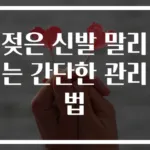 젖은 신발 말리는 간단한 관리법