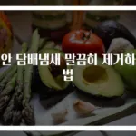 집안 담배냄새 말끔히 제거하는 법