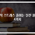 추석 스트레스 줄이는 실전 꿀팁 4가지