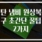 탄 냄비 원상복구 초간단 꿀팁 2가지