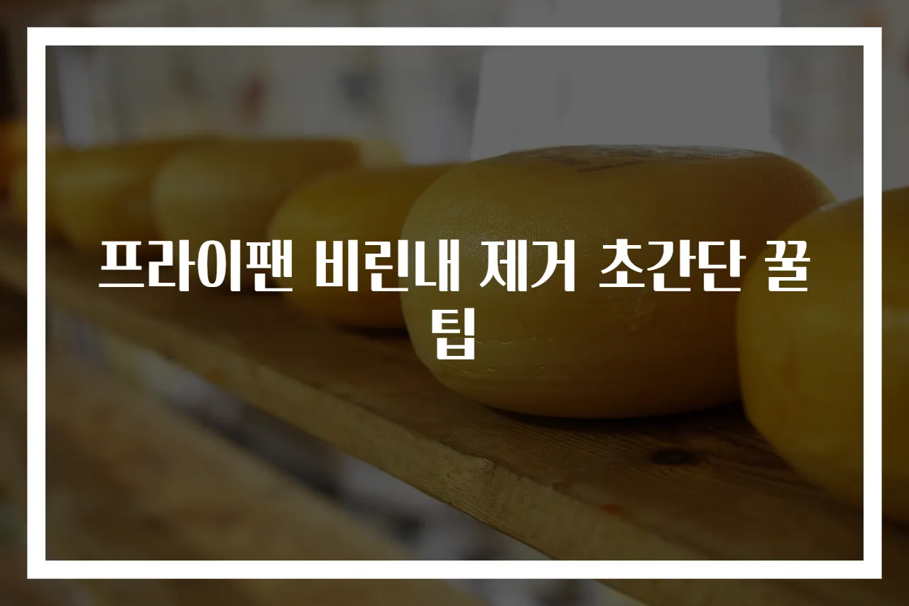 프라이팬 비린내 제거 초간단 꿀팁