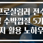 프로살림러 전수! 수박껍질 5가지 활용 노하우