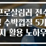 프로살림러 전수! 수박껍질 5가지 활용 노하우