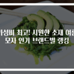 가성비 최고! 시원한 소재 여름모자 인기 브랜드별 랭킹