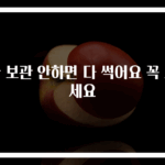 귤 보관 안하면 다 썩어요 꼭 보세요
