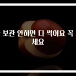 귤 보관 안하면 다 썩어요 꼭 보세요
