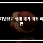 김치냉장고 성에 제거 이거 하나면