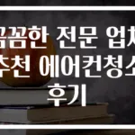 꼼꼼한 전문 업체 추천 에어컨청소 후기