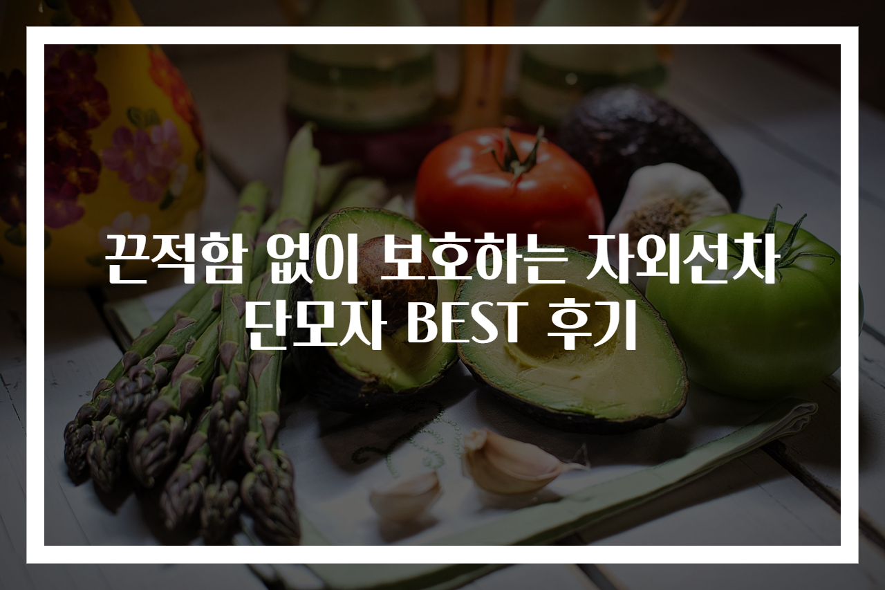 끈적함 없이 보호하는 자외선차단모자 BEST 후기