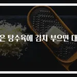 남은 탕수육에 김치 부으면 대박