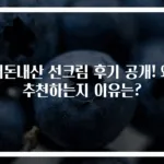 내돈내산 선크림 후기 공개! 왜 추천하는지 이유는?