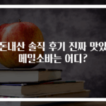내돈내산 솔직 후기 진짜 맛있는 메밀소바는 어디?