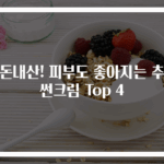 내돈내산! 피부도 좋아지는 추천 썬크림 Top 4