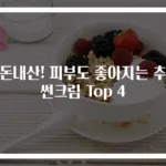 내돈내산! 피부도 좋아지는 추천 썬크림 Top 4