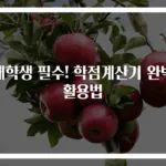 대학생 필수! 학점계산기 완벽 활용법