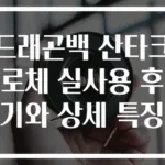 드래곤백 산타크로체 실사용 후기와 상세 특징