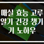 매실 효능 고루 알기 건강 챙기기 노하우