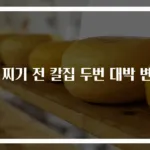밤 찌기 전 칼집 두번 대박 변화