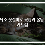 세탁소 옷걸이로 옷정리 꿀팁 알려드림